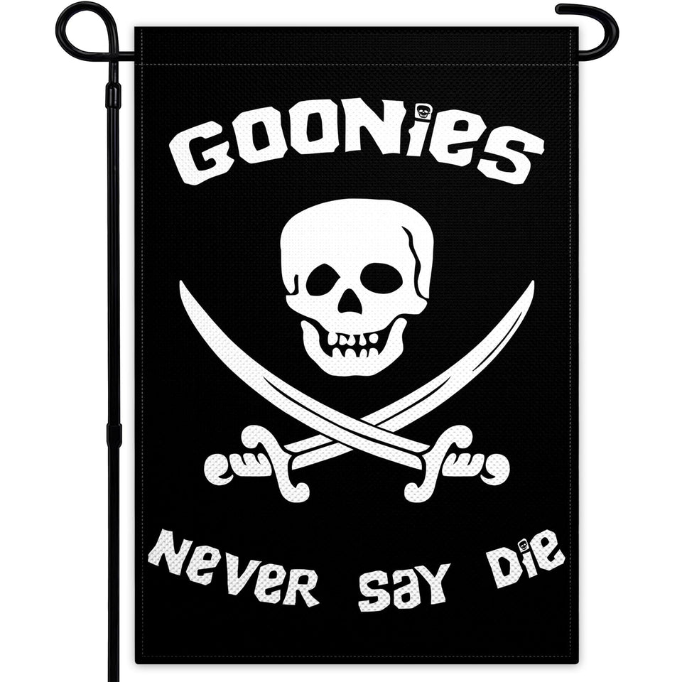 Fnaners Never Say Die flag double-sided visibility for yard and porch display