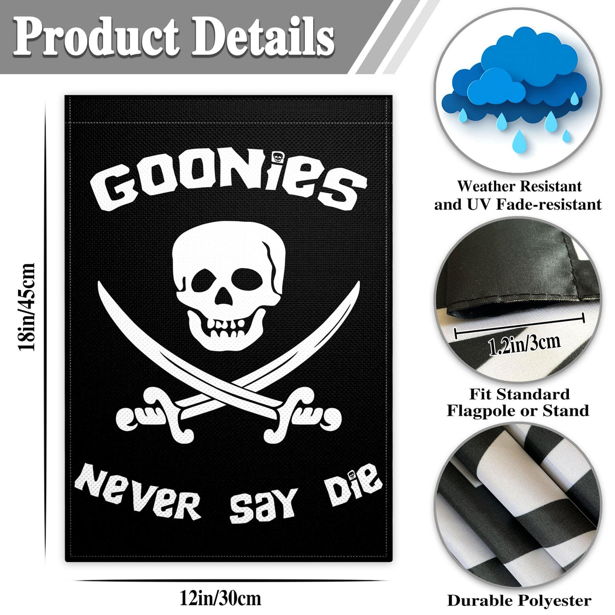Fnaners outdoor 12x18 flag perfect for patio or garden displays