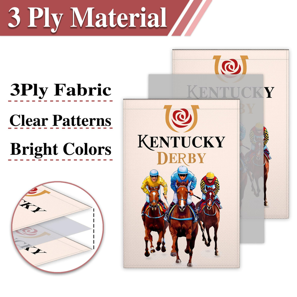 Fnaners ultraviolet fade-resistant flag maintains color in sunlit spaces.
