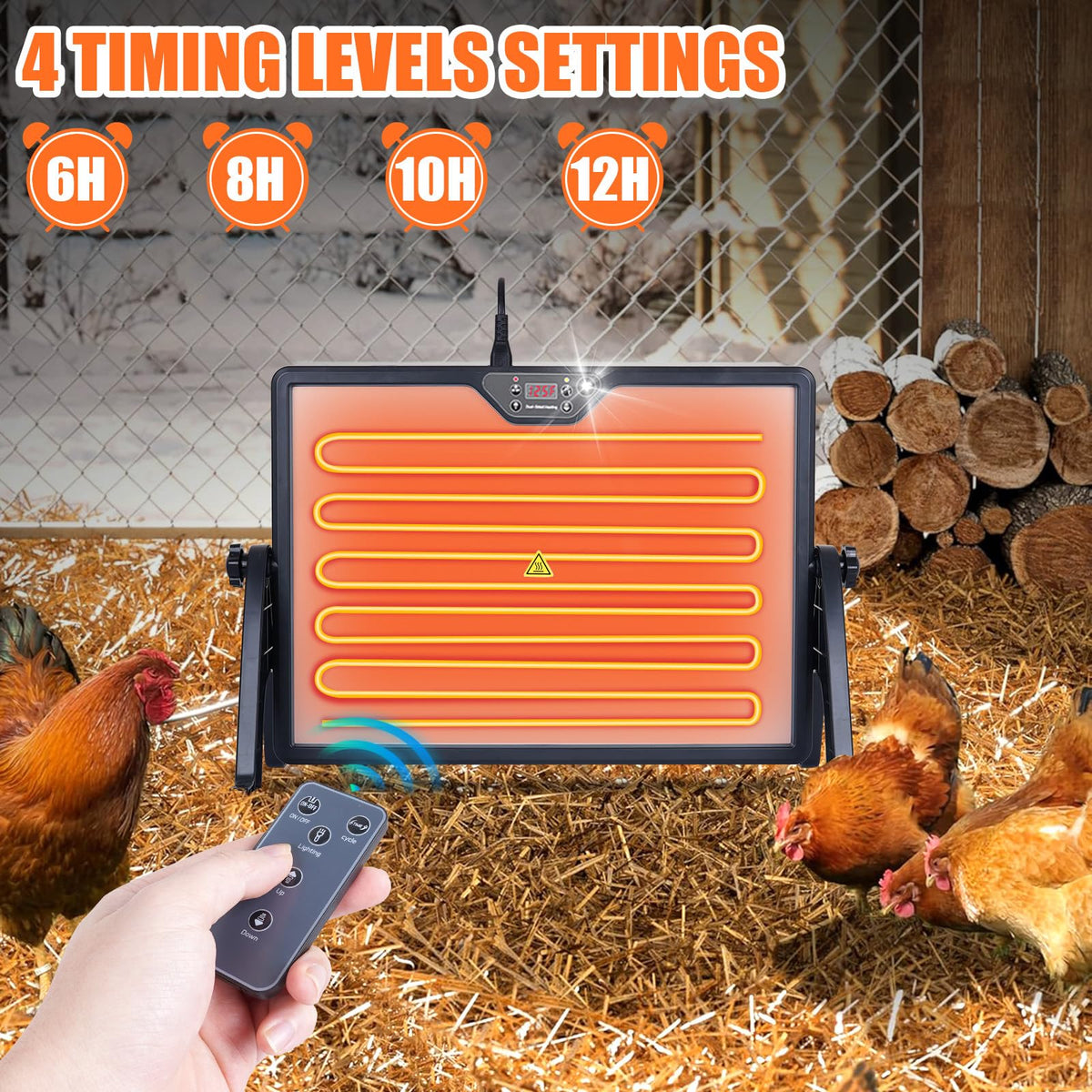 Foandbevi angle-adjustment-360 enables flexible installation for optimal warmth.