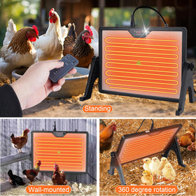 Foandbevi built-in-light helps monitor chicks at night.