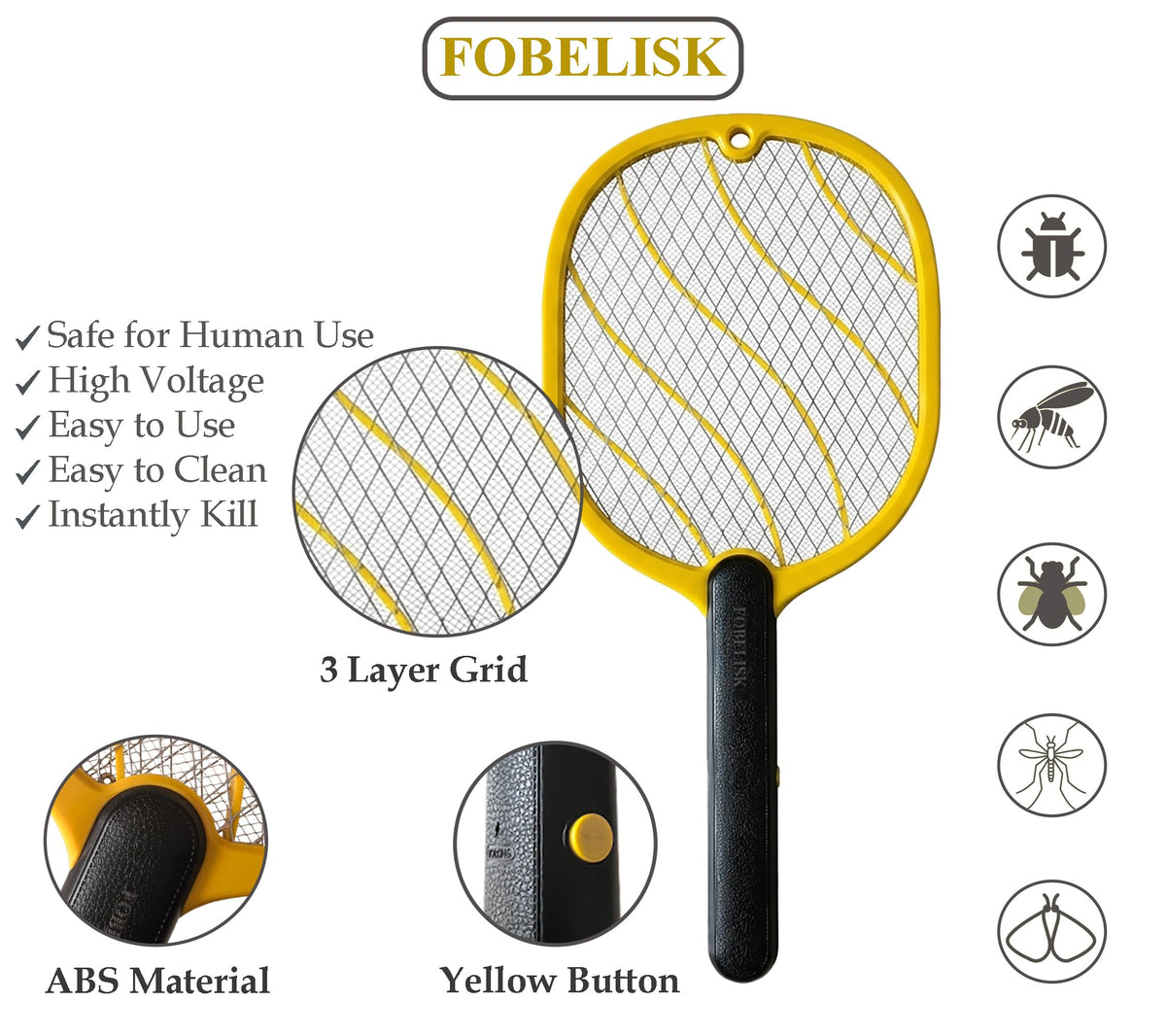 FOBELISK One-button operation keeps control simple and intuitive.