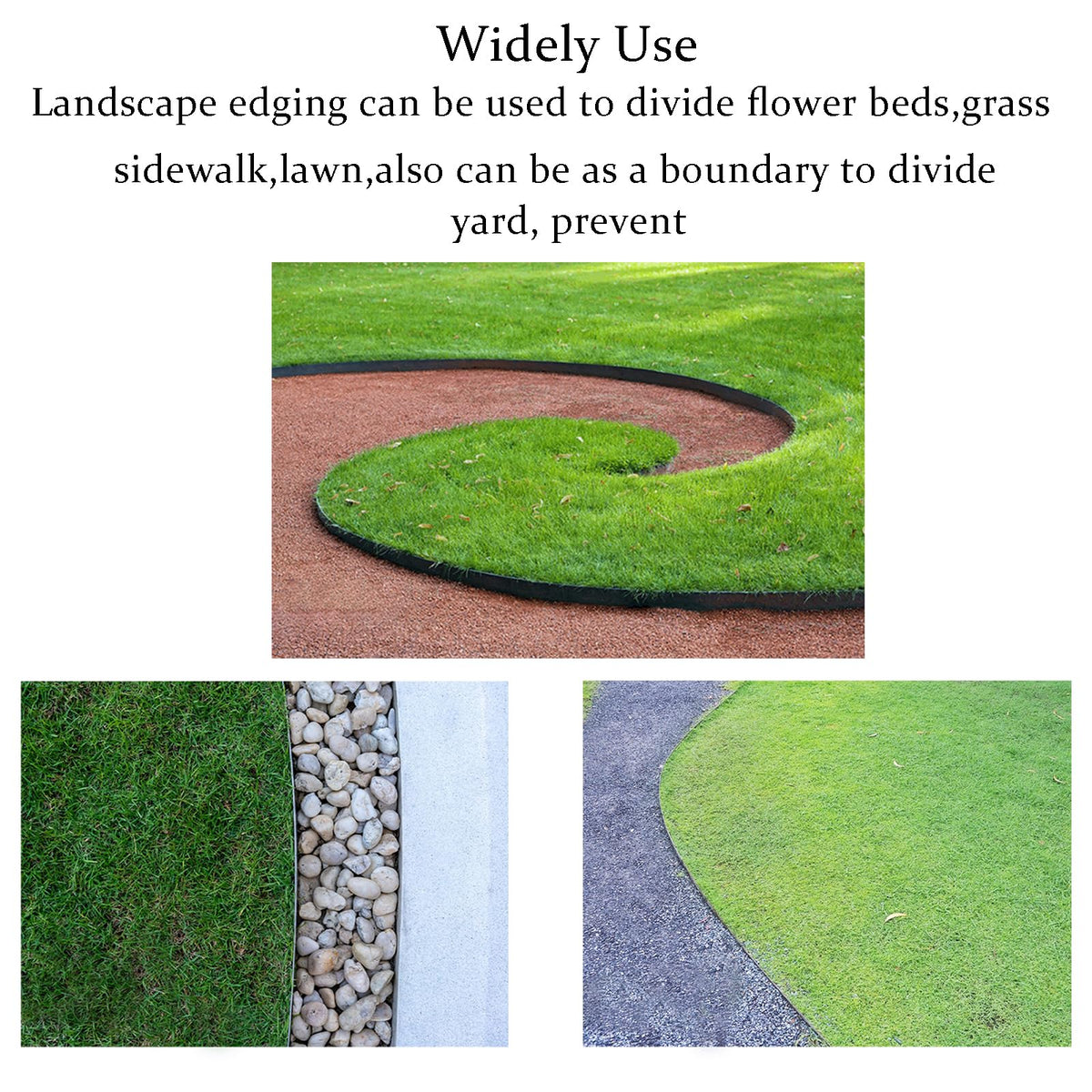 Focefec multi-use edging for yard and garden paths