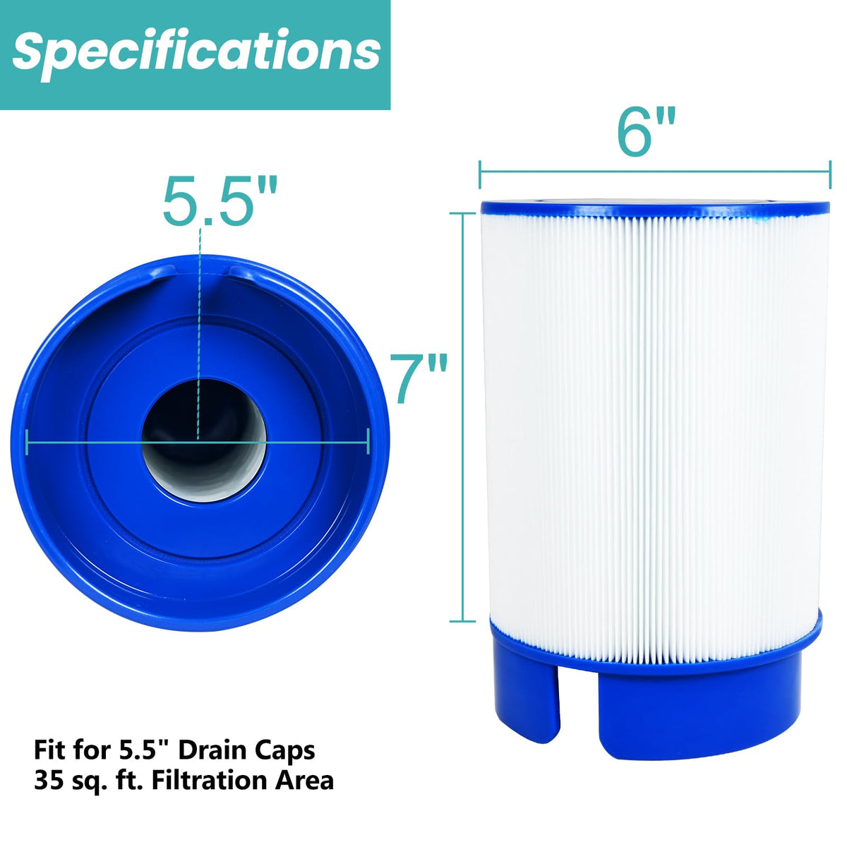 FODACEL 5020 paper width 7inch supports large filtration area.