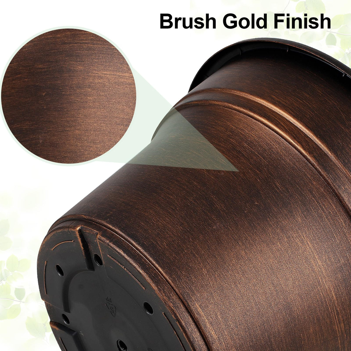Fodetyff 4-pack copper planters for windowsills or desks