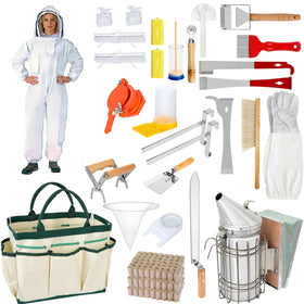 FodManTakin beekeeping starter kit with bee suit for safe hive inspections