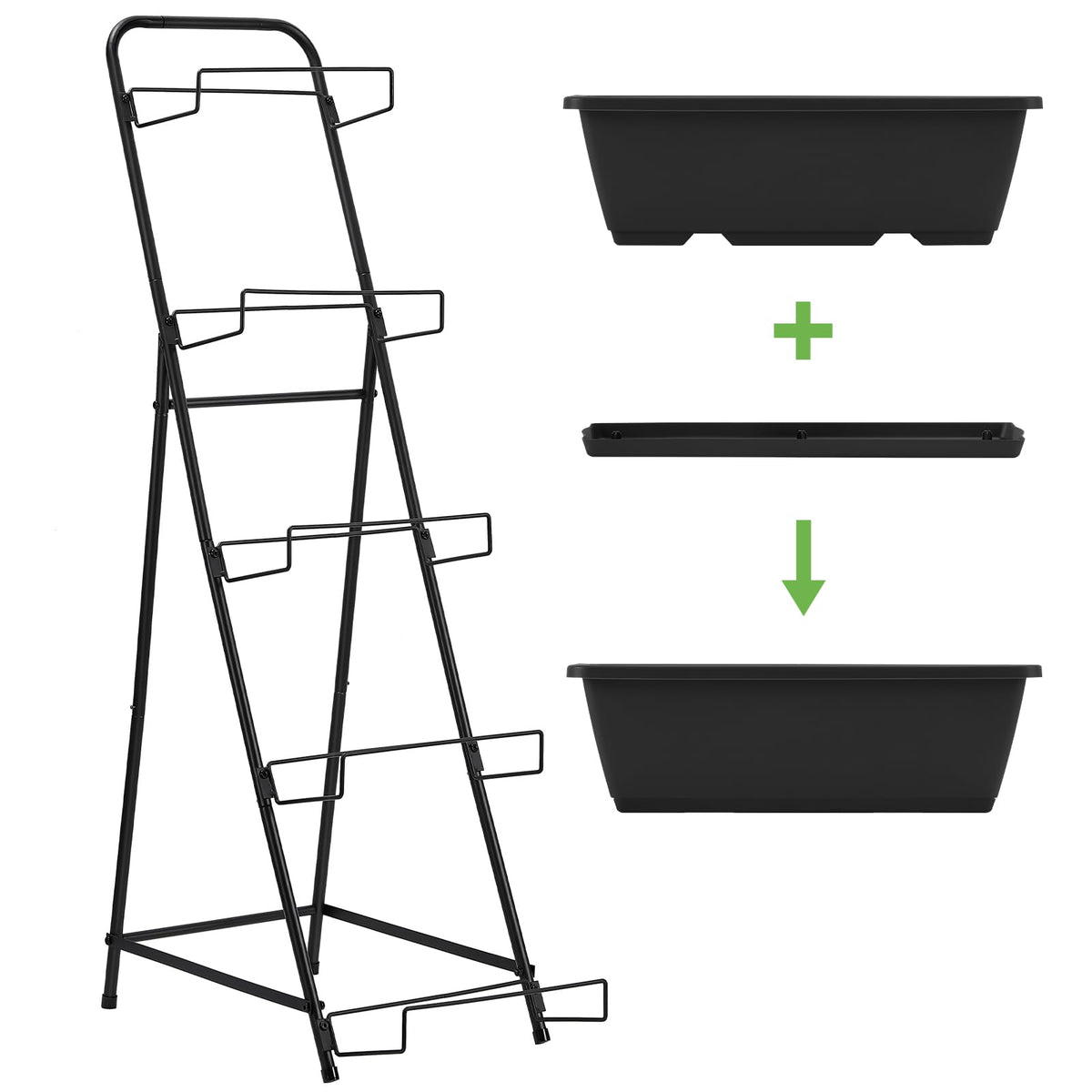 Fogein ergonomic-height vertical garden showcasing easy planting and maintenance
