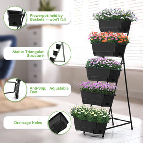 Fogein garden setup suitable for indoor and outdoor use with herbs and flowers