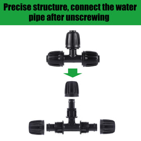 FOGWOWO barbed fittings assembly shows durable irrigation connections