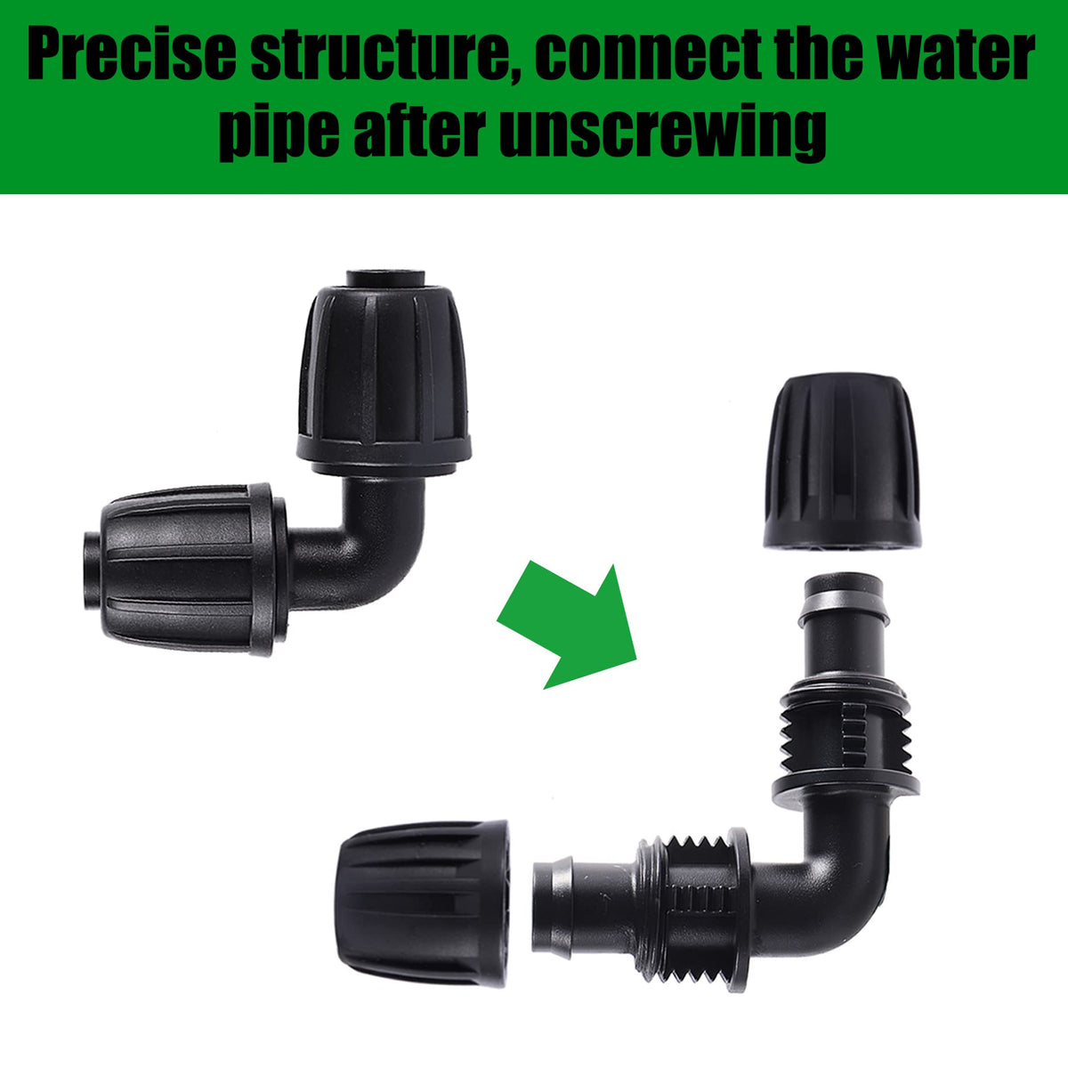 fogwowo easy-install irrigation fitting for tool-free setup.