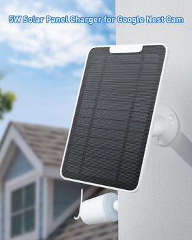 fohoa Nest Cam IP65 solar panel resists rain and snow for continuous use