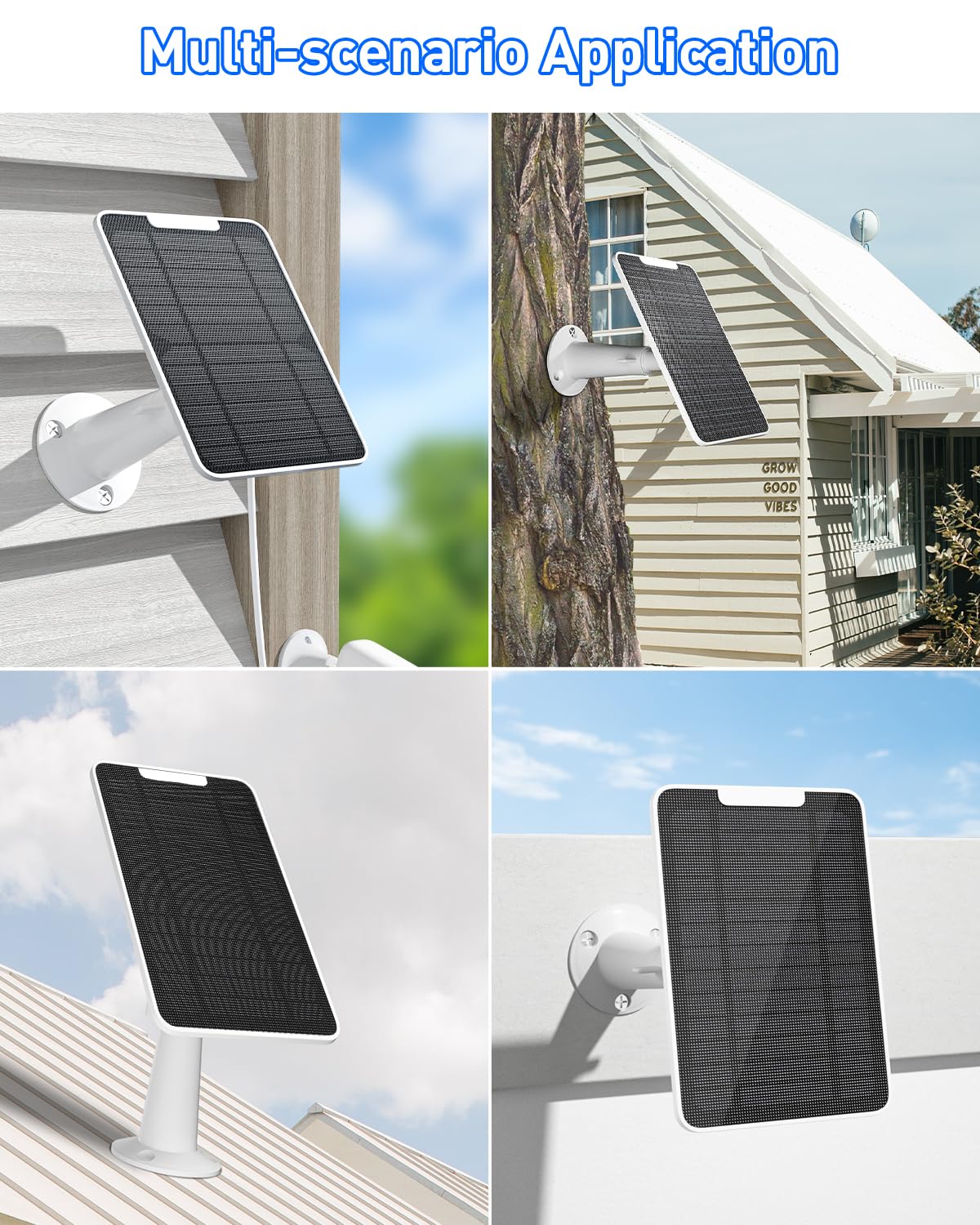 fohoa Weatherproof Nest Cam solar panel design withstands harsh conditions