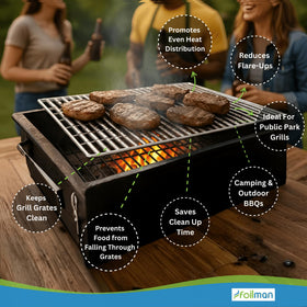 Foilman tear-resistant liner withstands grilling heat during searing and flipping
