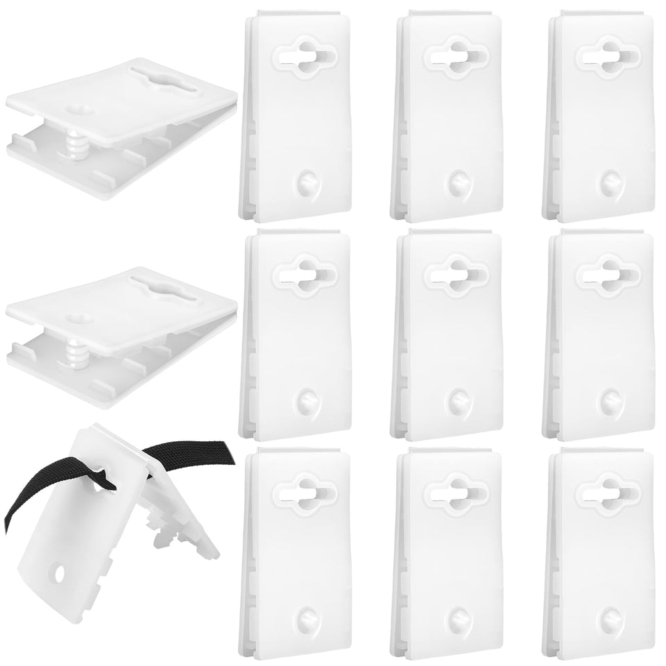 Foilswirl 12-pack solar cover reel clips for easy pool reel setup