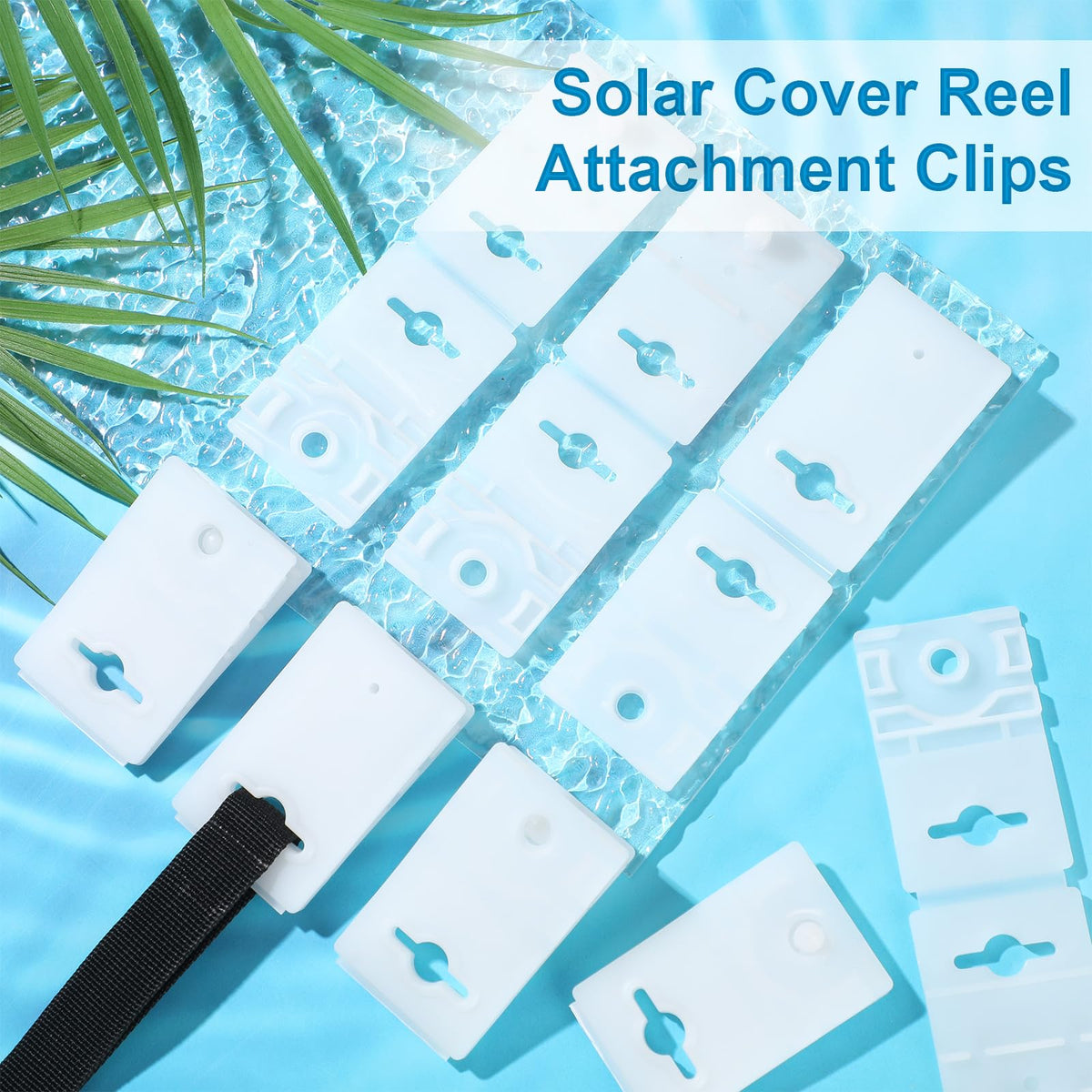 Foilswirl white clip highlights clean, unobtrusive pool gear
