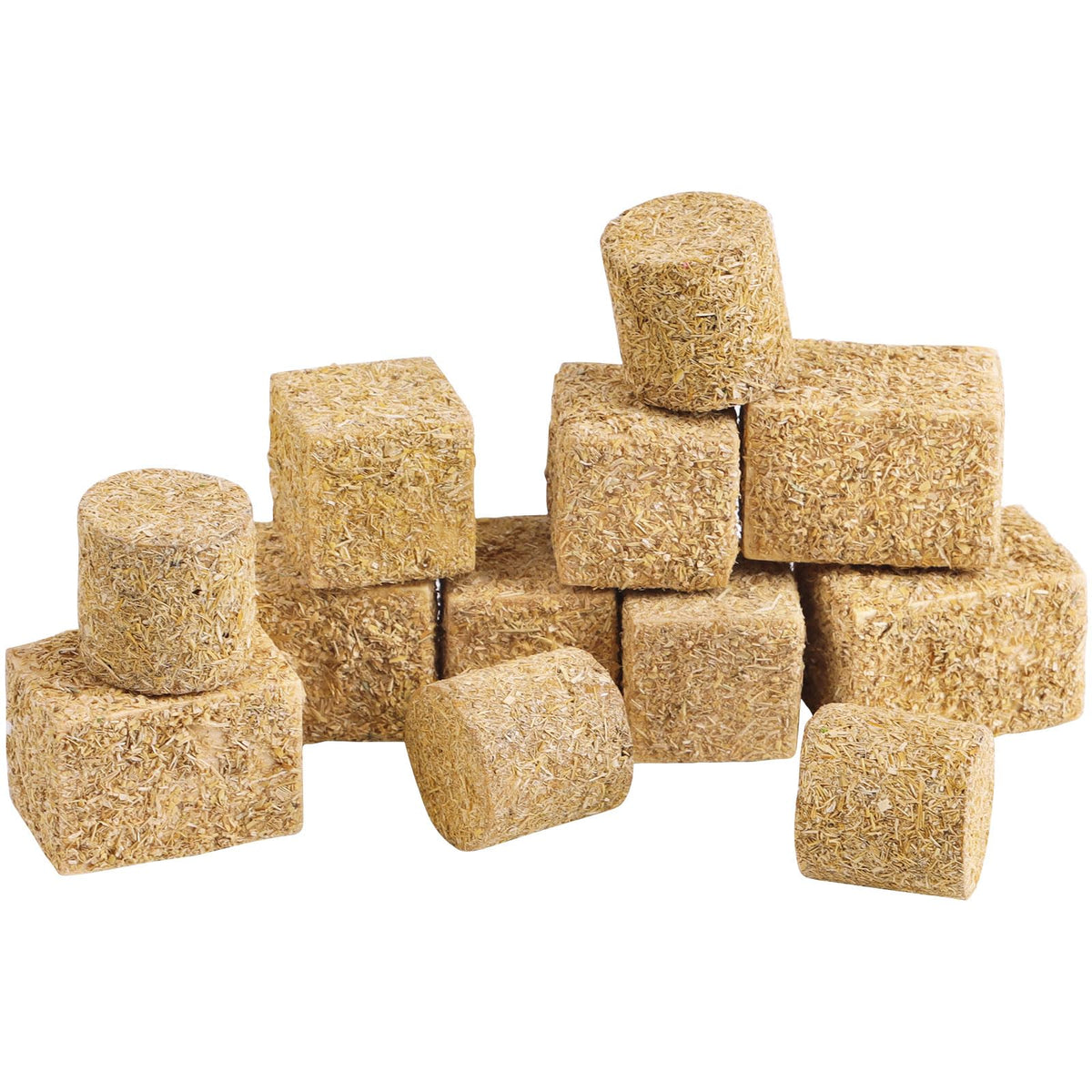 FOIMAS miniature hay bales cylindrical close-up shows rustic texture for tiny farm scenes