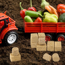 FOIMAS pack of 12 miniature hay bales ready for multiple mini scenes