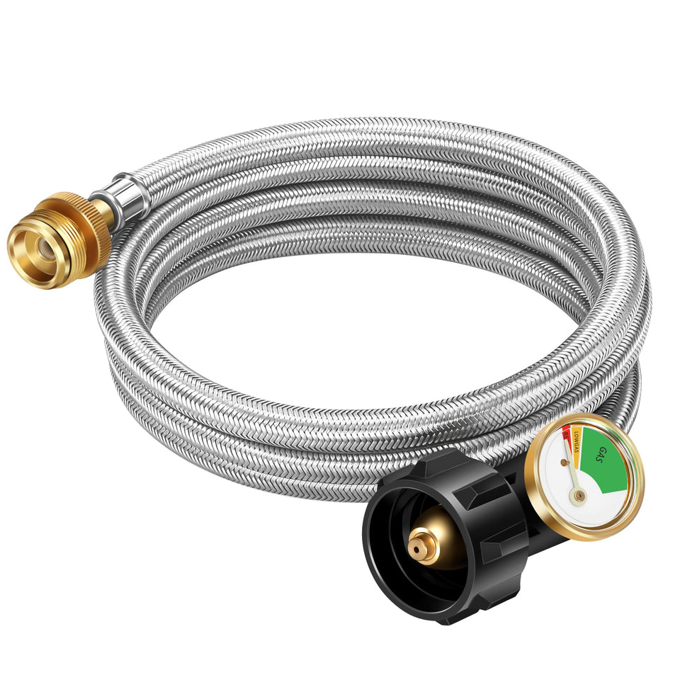 Foinwer 6ft propane hose gauge for easy fuel level monitoring