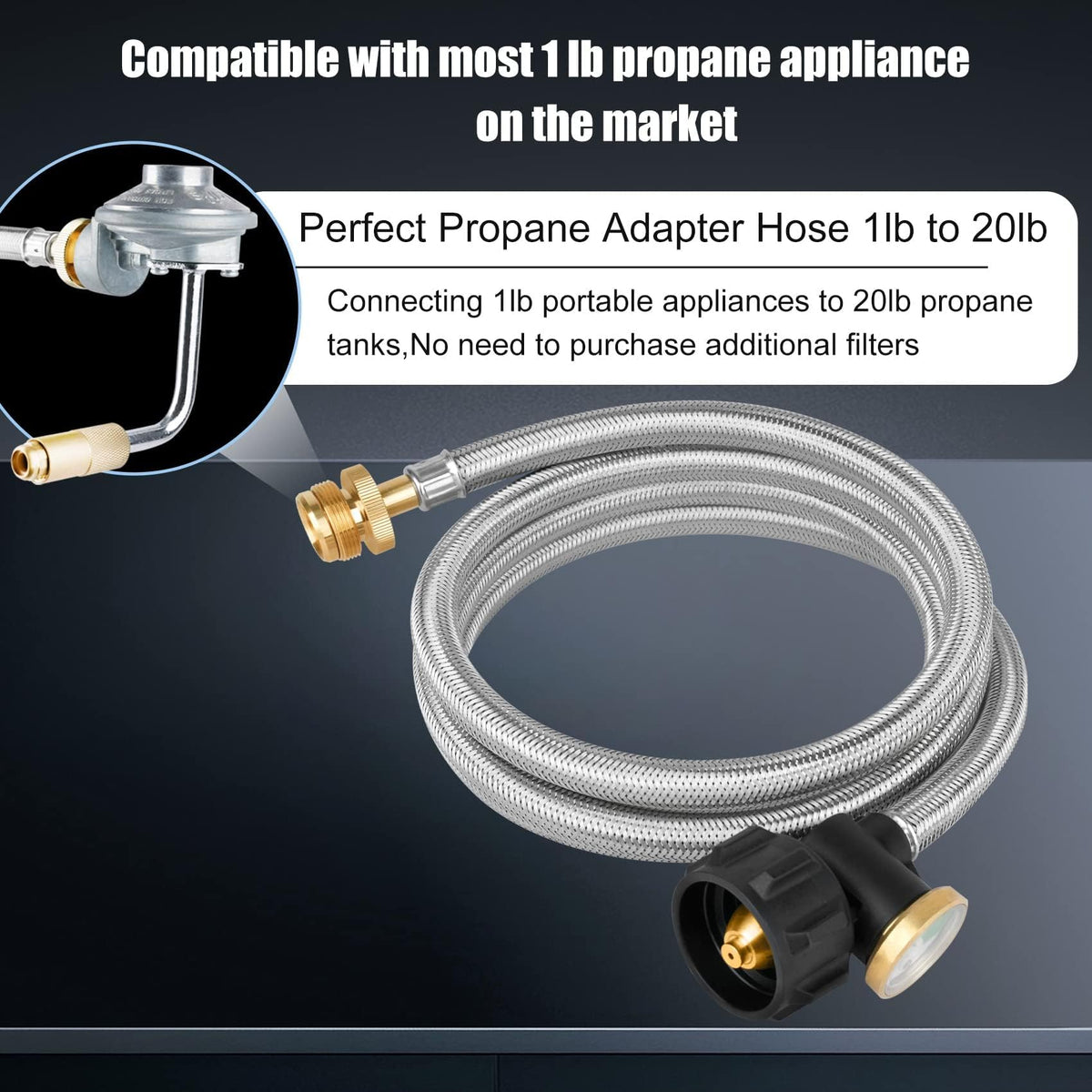 Foinwer hose suited for tailgating and outdoor heating