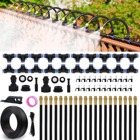 FOKATY drip irrigation 66ft system for versatile garden watering.