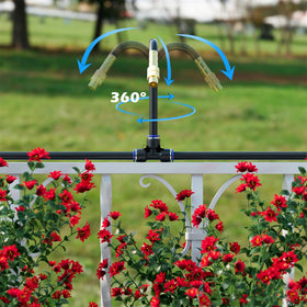 FOKATY irrigation for garden and greenhouse with flexible placement.