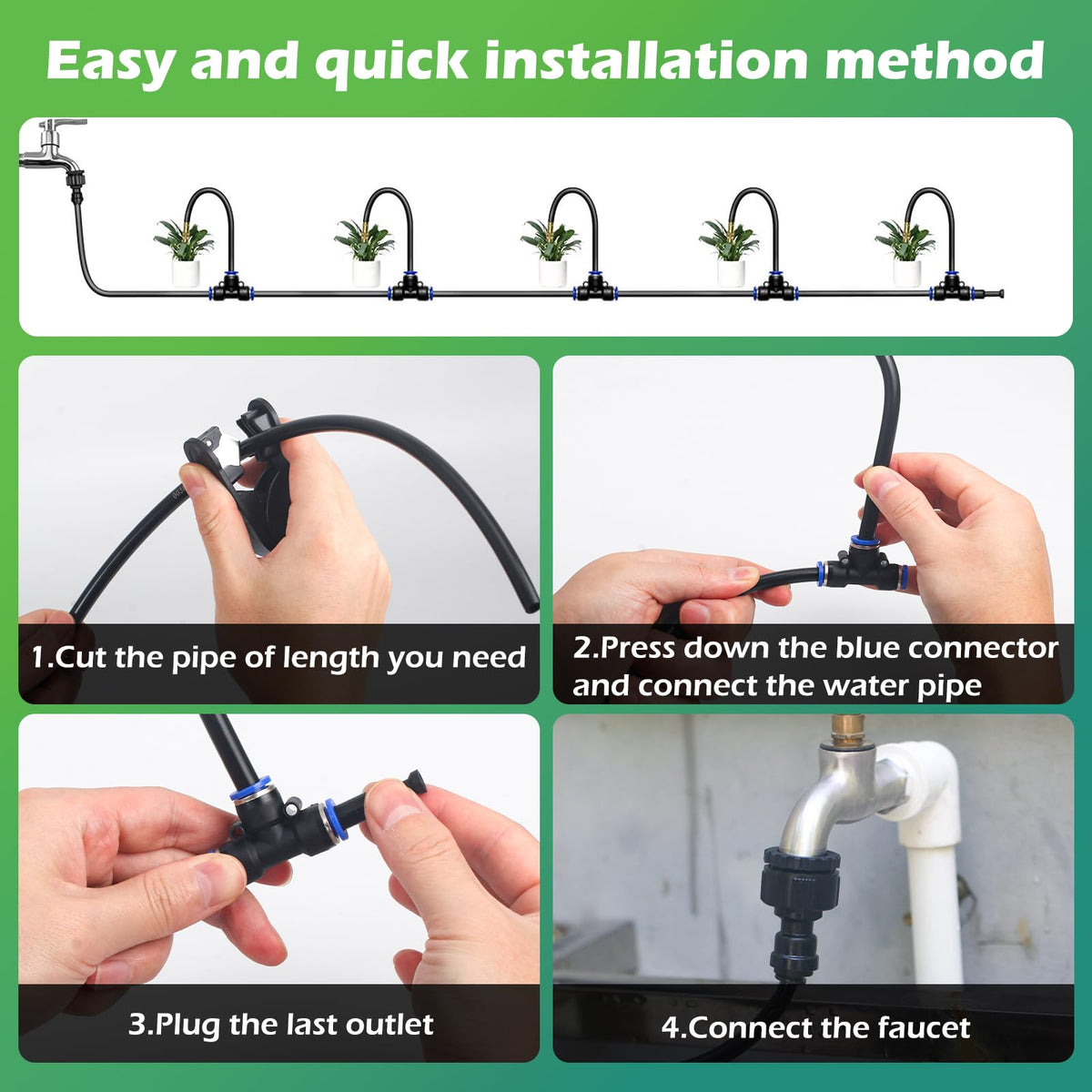 FOKATY quick connector simplifies setup and reattachment.