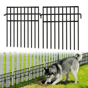 FOKEP 30-panel fence sections snapped together for easy no-dig setup.