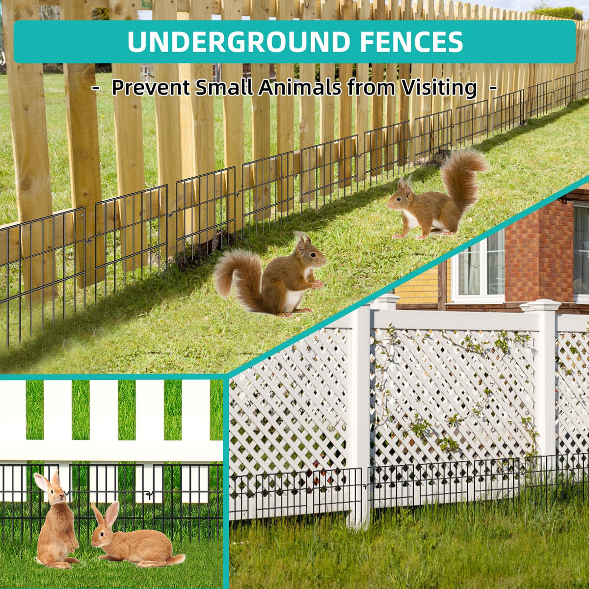 FOKEP Animal Barrier Fence ring-connect closeup shows quick installation.