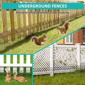 FOKEP Animal Barrier Fence ring-connect closeup shows quick installation.
