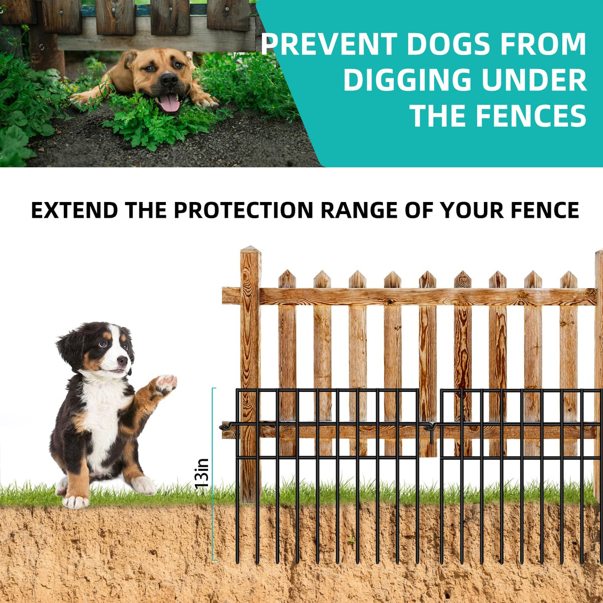 FOKEP decorative-border fence around flower beds adds structure.