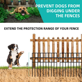 FOKEP decorative-border fence around flower beds adds structure.