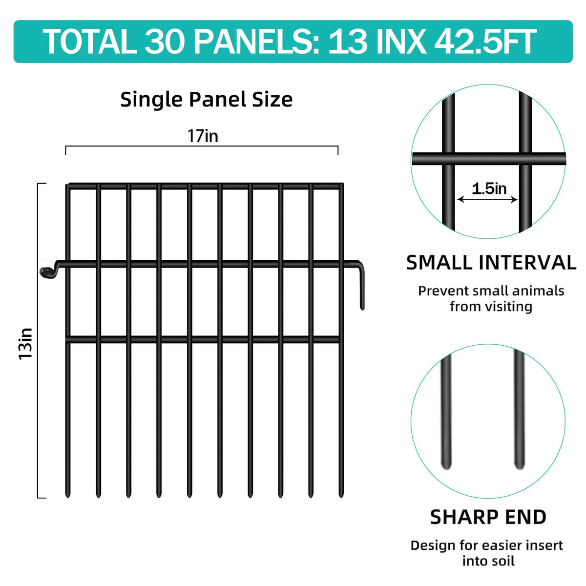 FOKEP no-dig fence rings alignment enables quick, tool-free installation.