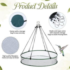 FoldTier fiberglass mesh and steel wire ensure durable, weather-ready construction.