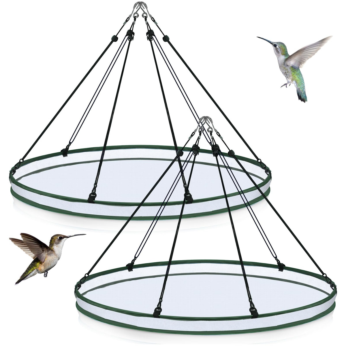 FoldTier seed catcher hoop 30-inch assembly for easy backyard bird feeding.