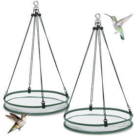 FoldTier two-piece seed catcher hoop, 16-inch frame, durable for outdoor feeding.