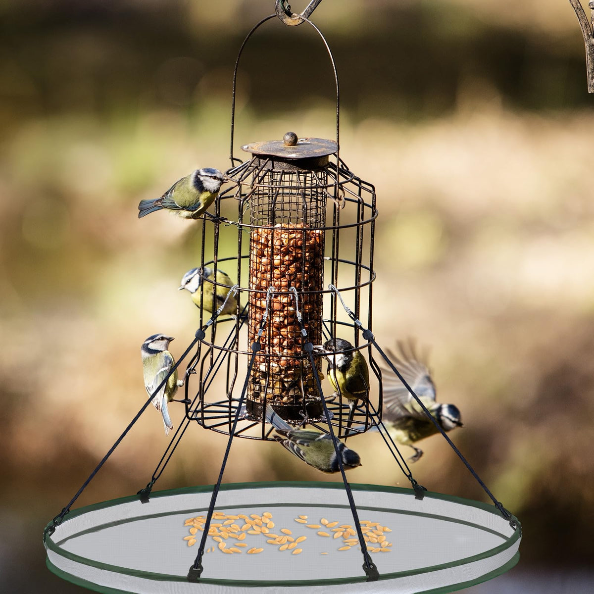 FoldTier weatherproof mesh detail demonstrates sturdy, year-round construction.
