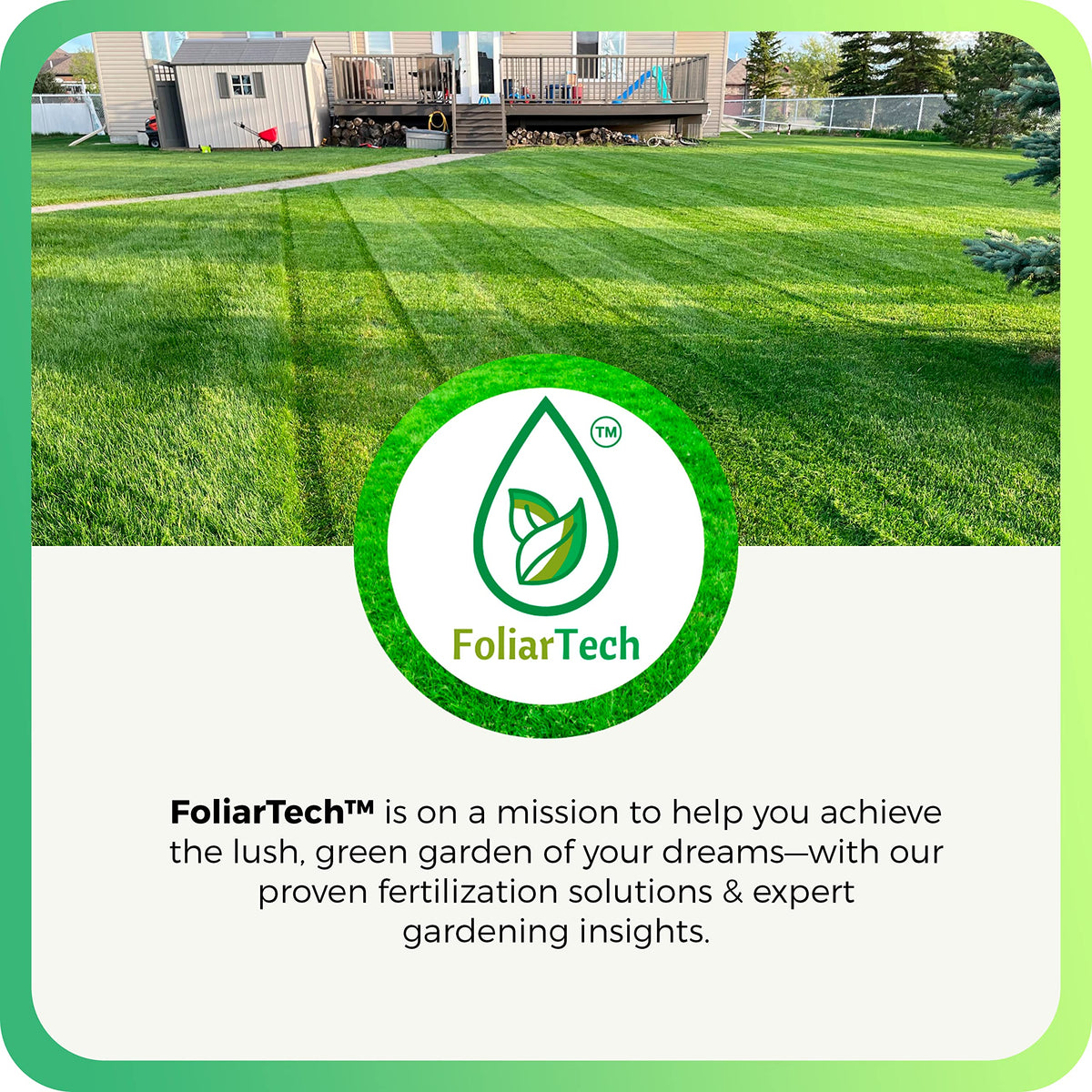 FoliarTech Humic Acid Lawn Fertilizer Alberta humalite origin emphasizes purity and quality