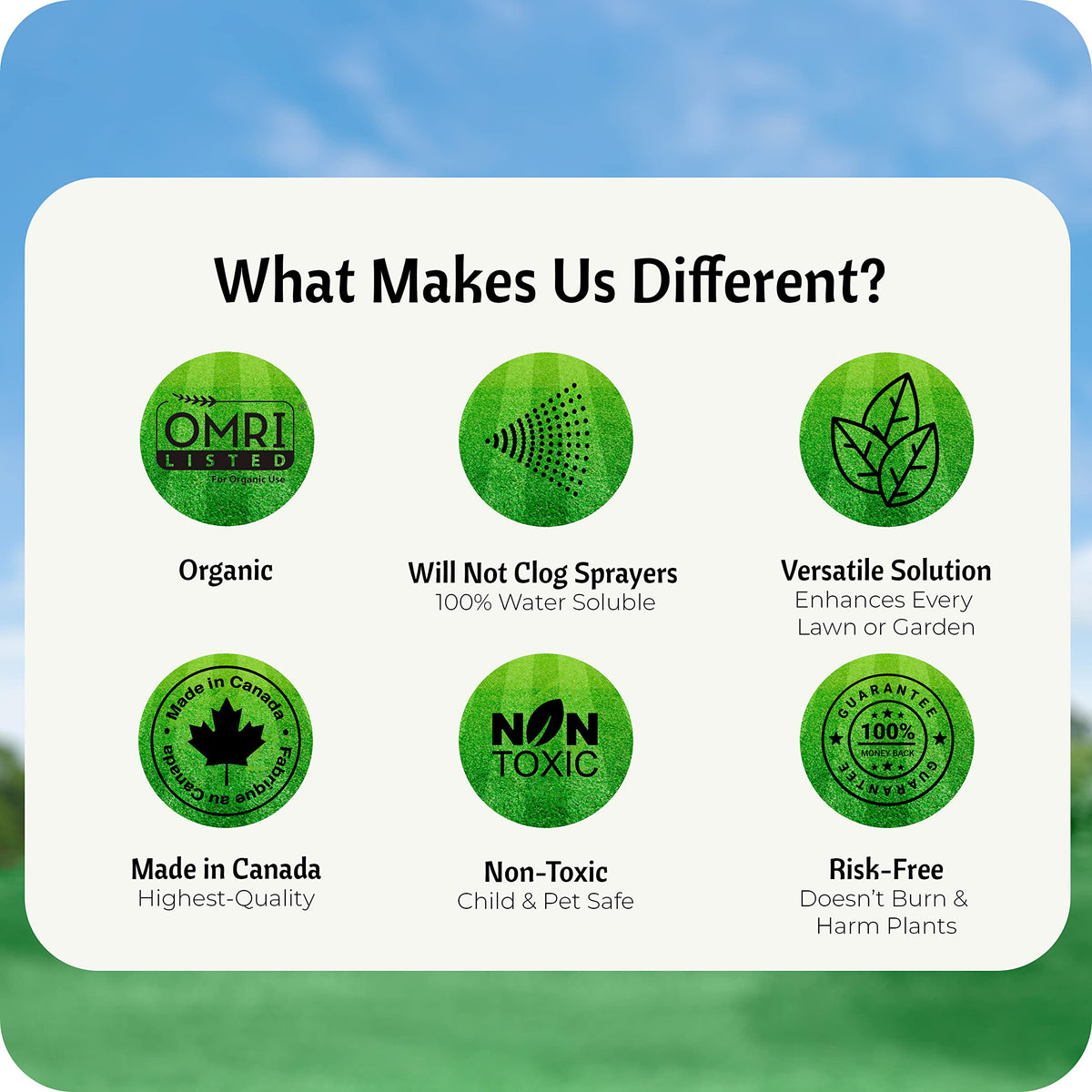 FoliarTech Humic Acid Lawn Fertilizer OMRI-certified formula for eco-friendly gardens