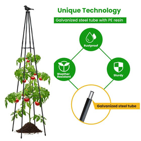 FOLLOOK 2-pack garden trellis offers versatile vertical growing options.
