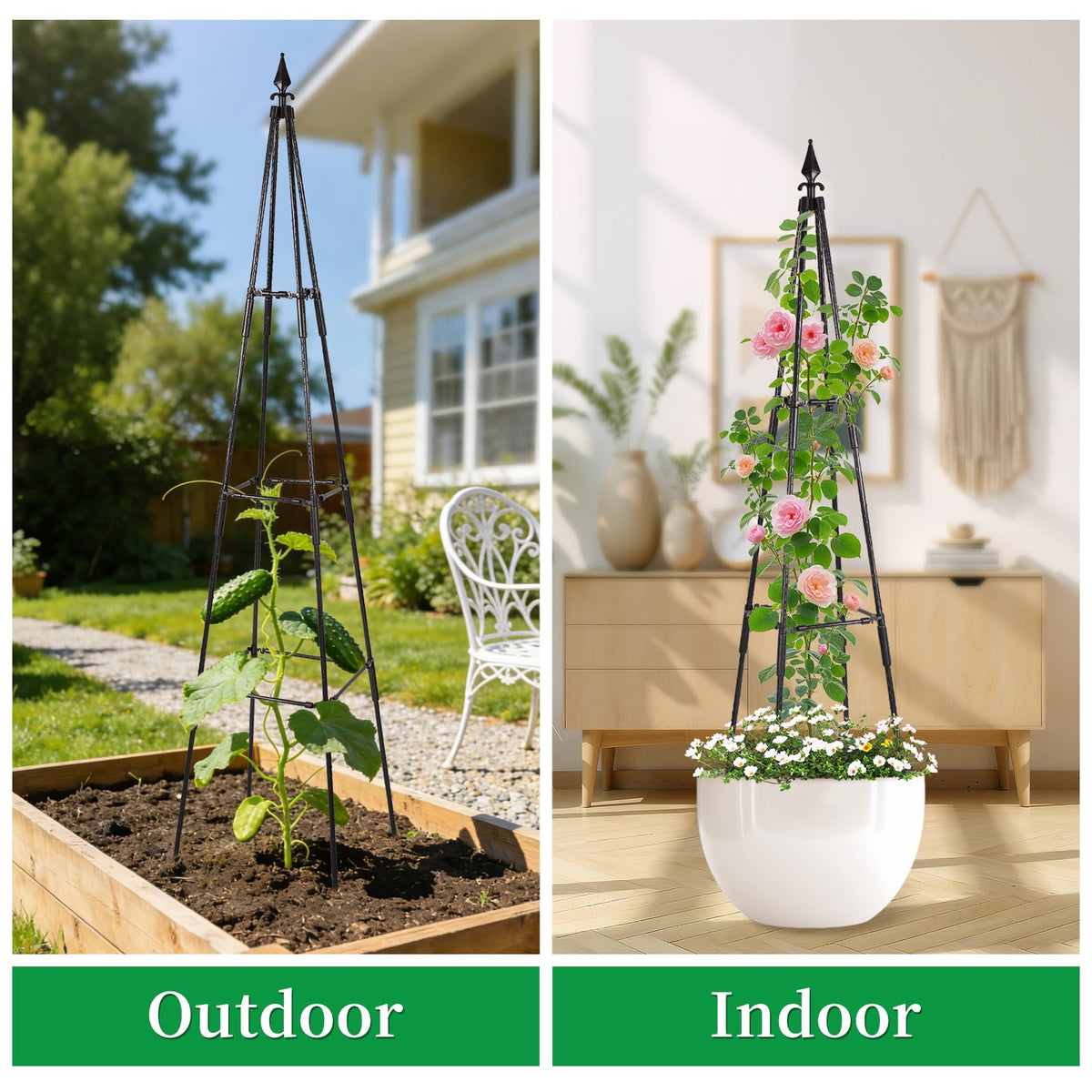 FOLLOOK assembly guide helps you set up the trellis quickly.