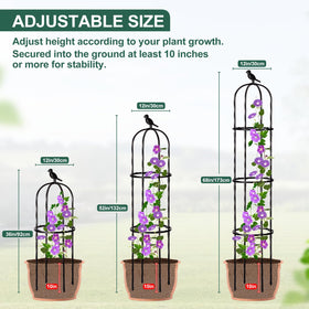 Follook Easy-install Trellis enables tool-free setup for quick garden enhancement.