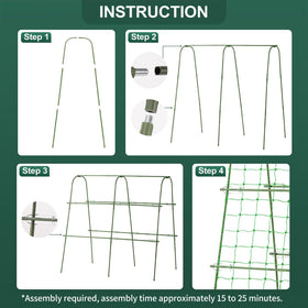 FOLLOOK netted cucumber tunnel aids visible harvest and air flow