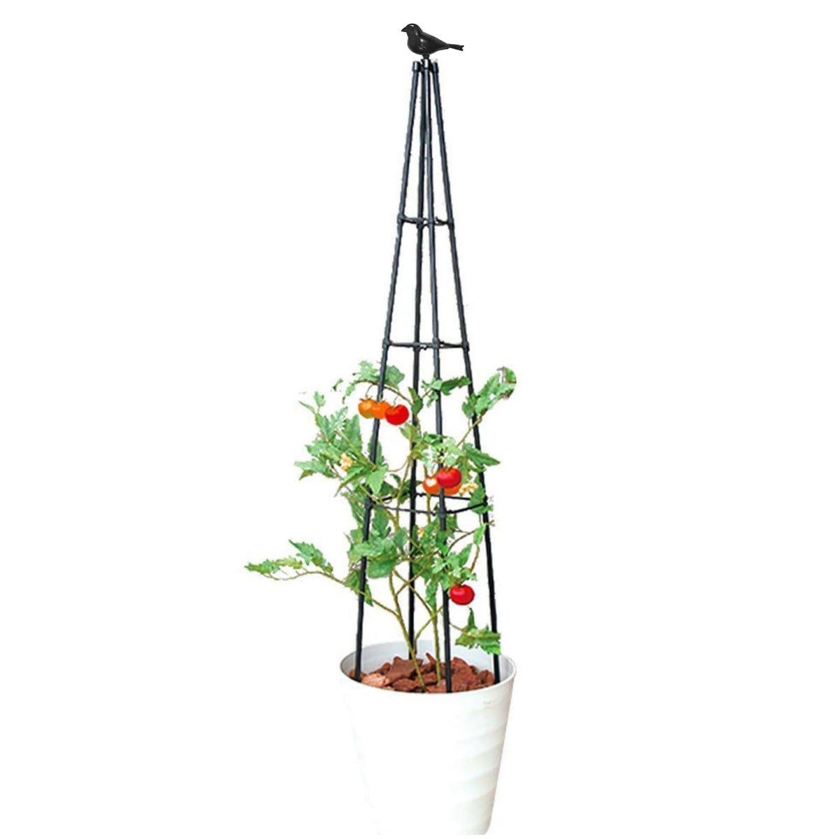 FOLLOOK plastic-coated steel frame resists weathering for year-round use.