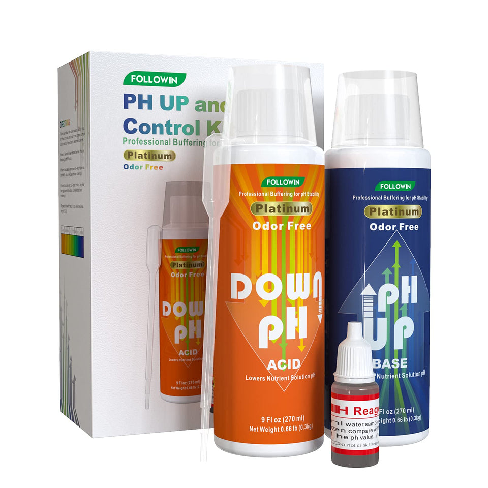 Followin pH Up bottle pour supports steady nutrient balance for hydroponic growth.