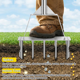 Fologtoo 39.3-inch handle minimizes bending during aeration.
