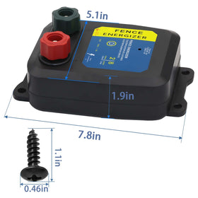 Folosem PE2 installation-ready image showing plug-in energizer in pasture.