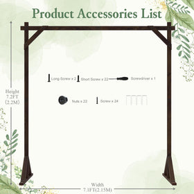Fomcet wedding arch assembly base, easy setup and reusable decor.