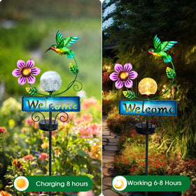 FOMOMDI durable metal stake stands up to weather across seasons