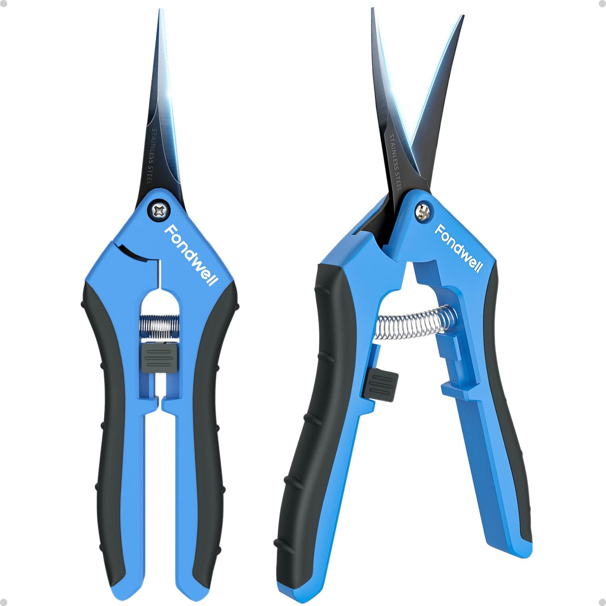 Fondwell pruning shears with nonstick blades deliver clean cuts for herbs and small plants.