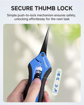 Fondwell pruning shears suitable for delicate pruning of small plants and stems.